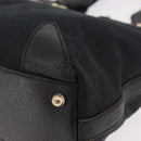 GUCCI GG Canvas Hand Bag Black Gold 153024 Auth 186680-11