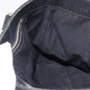 GUCCI GG Canvas Hand Bag Black Gold 153024 Auth 186680-16