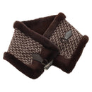 HERMES Scarf Orirag Brown Auth 186683M-1