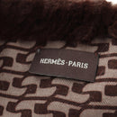 HERMES Scarf Orirag Brown Auth 186683M-16