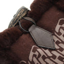 HERMES Scarf Orirag Brown Auth 186683M-17
