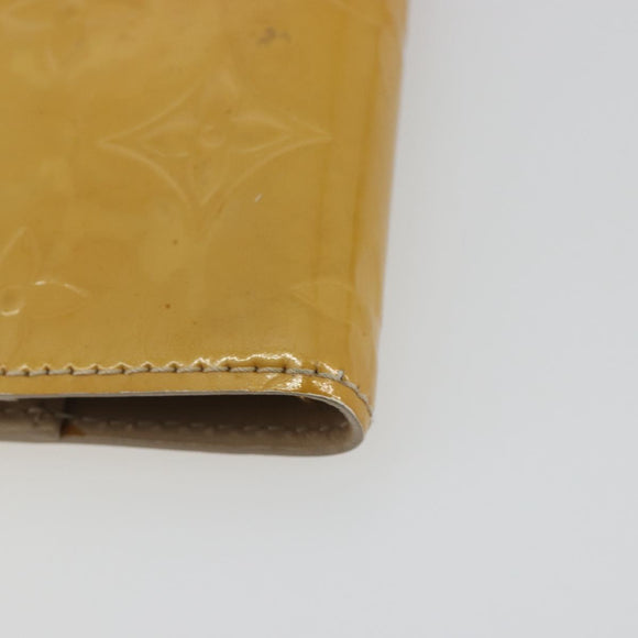 LOUIS VUITTON Monogram Vernis Agenda PM Cover Beige R21001 LV Auth 186685