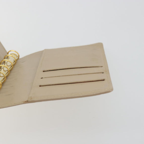 LOUIS VUITTON Monogram Vernis Agenda PM Cover Beige R21001 LV Auth 186685
