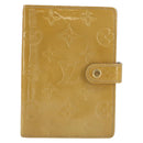 LOUIS VUITTON Monogram Vernis Agenda PM Cover Beige R21001 LV Auth 186685-13