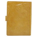 LOUIS VUITTON Monogram Vernis Agenda PM Cover Beige R21001 LV Auth 186685-2