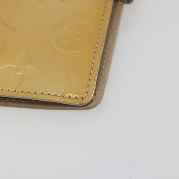 LOUIS VUITTON Monogram Vernis Agenda PM Cover Beige R21001 LV Auth 186685