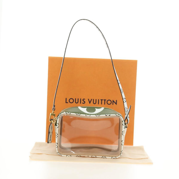 LOUIS VUITTON Monogram Giant Beach Porch Bag Green M67610 LV Auth 186686SAM