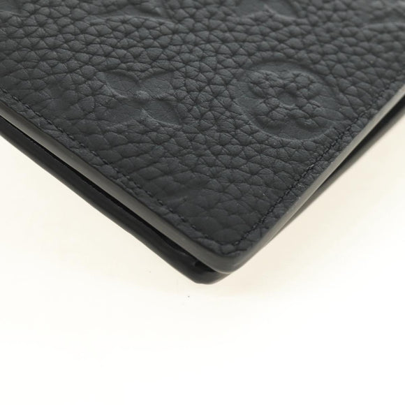 LOUIS VUITTON Taurillon Clemence Brazza Portefeuille Wallet M69038 Auth 186687SM