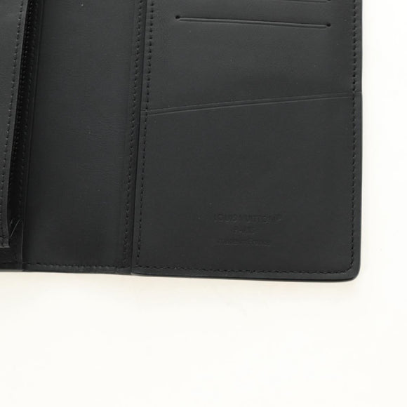 LOUIS VUITTON Taurillon Clemence Brazza Portefeuille Wallet M69038 Auth 186687SM