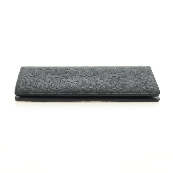 LOUIS VUITTON Taurillon Clemence Brazza Portefeuille Wallet M69038 Auth 186687SM