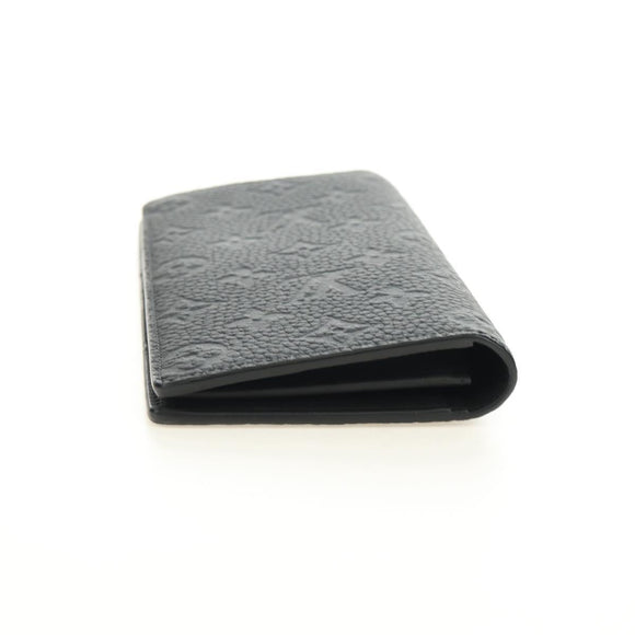 LOUIS VUITTON Taurillon Clemence Brazza Portefeuille Wallet M69038 Auth 186687SM
