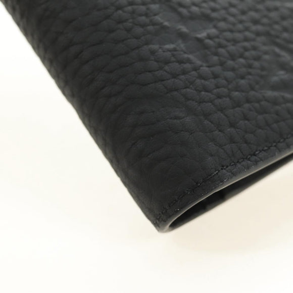LOUIS VUITTON Taurillon Clemence Brazza Portefeuille Wallet M69038 Auth 186687SM