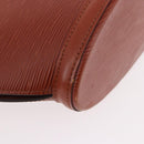 LOUIS VUITTON Epi Saint Jacques Shopping Bag Brown M52263 LV Auth 186689-15