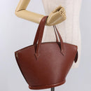 LOUIS VUITTON Epi Saint Jacques Shopping Bag Brown M52263 LV Auth 186689-24
