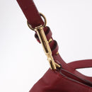 Chloe Etel Hand Bag Leather 2way Red Gold Auth 186692-20