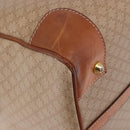 CELINE Macadam Canvas Hand Bag PVC Beige Gold Auth 186693-16