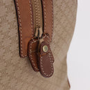 CELINE Macadam Canvas Hand Bag PVC Beige Gold Auth 186693-18
