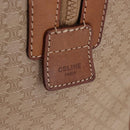 CELINE Macadam Canvas Hand Bag PVC Beige Gold Auth 186693-20