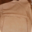 CELINE Macadam Canvas Hand Bag PVC Beige Gold Auth 186693-22