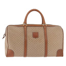 CELINE Macadam Canvas Hand Bag PVC Beige Gold Auth 186693-13