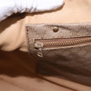 CELINE Macadam Canvas Hand Bag PVC Beige Gold Auth 186693-23