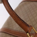 CELINE Macadam Canvas Hand Bag PVC Beige Gold Auth 186693-9