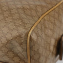 CELINE Macadam Canvas Hand Bag PVC Beige Gold Auth 186694-9