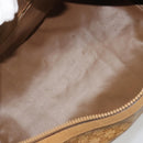 CELINE Macadam Canvas Hand Bag PVC Beige Gold Auth 186694-11