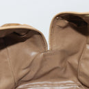 CELINE Macadam Canvas Hand Bag PVC Beige Gold Auth 186694-20