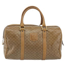 CELINE Macadam Canvas Hand Bag PVC Beige Gold Auth 186694-13