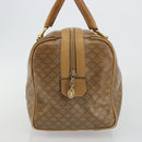 CELINE Macadam Canvas Hand Bag PVC Beige Gold Auth 186694-3