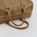 CELINE Macadam Canvas Hand Bag PVC Beige Gold Auth 186694-7