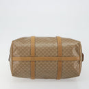 CELINE Macadam Canvas Hand Bag PVC Beige Gold Auth 186694-5