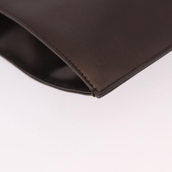 GUCCI Shoulder Bag Leather Brown 004 0406 0492 Auth 186696