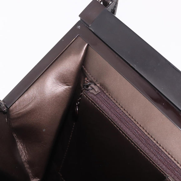 GUCCI Shoulder Bag Leather Brown 004 0406 0492 Auth 186696
