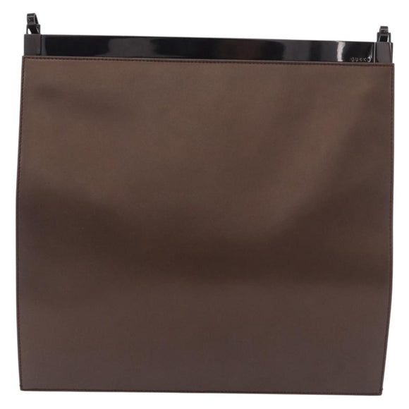 GUCCI Shoulder Bag Leather Brown 004 0406 0492 Auth 186696