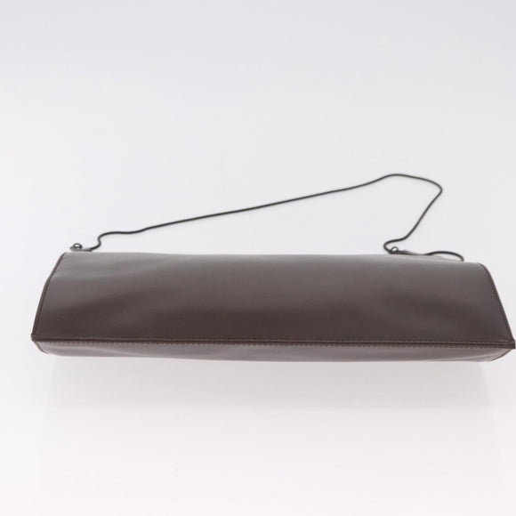 GUCCI Shoulder Bag Leather Brown 004 0406 0492 Auth 186696
