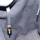 FENDI 2JOURS Tote Bag Leather Black Gold Auth 186697A-20