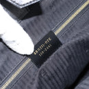 FENDI 2JOURS Tote Bag Leather Black Gold Auth 186697A-12