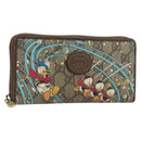 GUCCI GG Supreme Wallet PVC Beige 647940 Auth 186699A-1