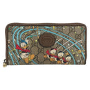 GUCCI GG Supreme Wallet PVC Beige 647940 Auth 186699A-2