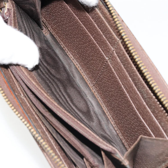 GUCCI GG Supreme Wallet PVC Beige 647940 Auth 186699A