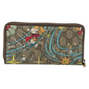 GUCCI GG Supreme Wallet PVC Beige 647940 Auth 186699A-3