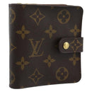 LOUIS VUITTON Monogram Compact Zip Wallet M61667 LV Auth 186702A-1