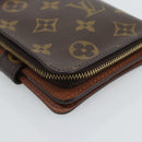 LOUIS VUITTON Monogram Compact Zip Wallet M61667 LV Auth 186702A-16