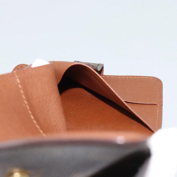 LOUIS VUITTON Monogram Compact Zip Wallet M61667 LV Auth 186702A