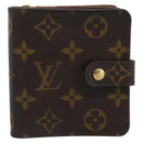 LOUIS VUITTON Monogram Compact Zip Wallet M61667 LV Auth 186702A-13