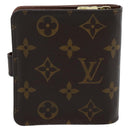 LOUIS VUITTON Monogram Compact Zip Wallet M61667 LV Auth 186702A-2