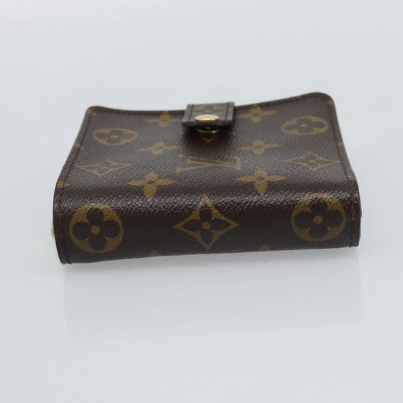 LOUIS VUITTON Monogram Compact Zip Wallet M61667 LV Auth 186702A