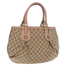 GUCCI GG Canvas Tote Bag Beige Gold 269953 Auth 186704A-1